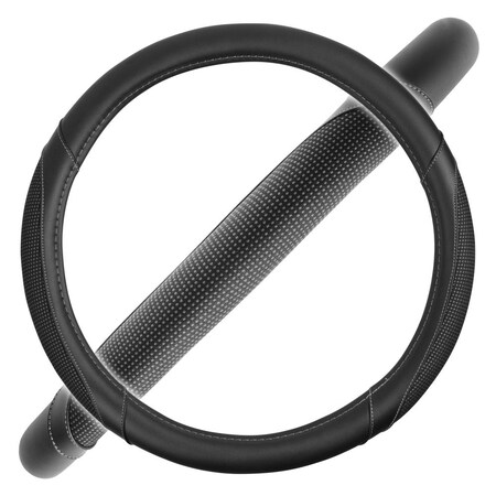 Motor Trend Dotted Pattern+Pu Combo Swc/Black & White SW-808-BK/WH